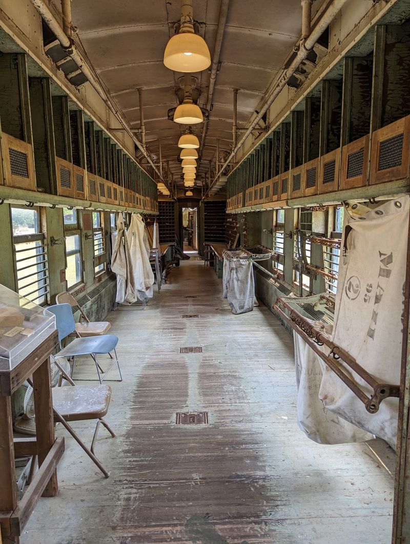 Walking Through a Pullman and a Mail Car