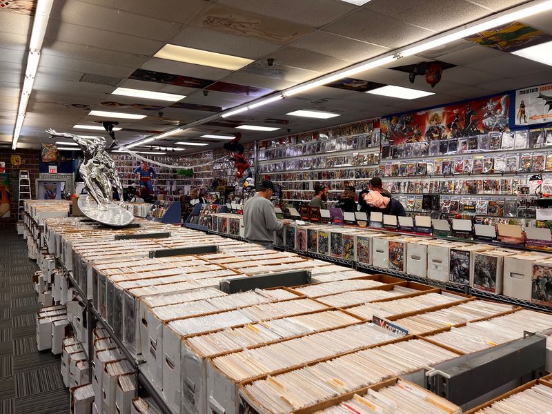 Walls Lined With Comic Book Treasure Walls Lined With Comic Book Treasure
