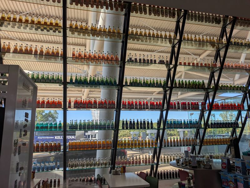 Walls Lined With Hundreds of Sodas Walls Lined With Hundreds of Sodas