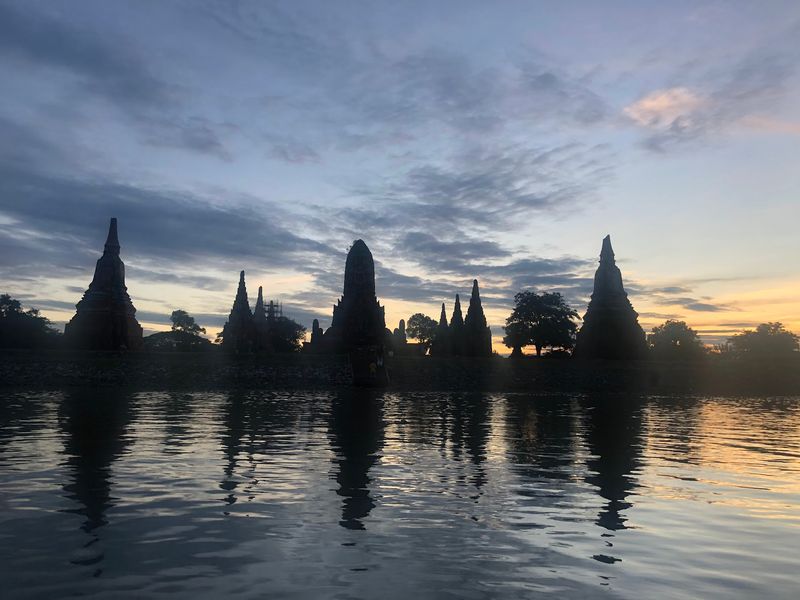 Wat Chaiwatthanaram at Sunset Wat Chaiwatthanaram at Sunset