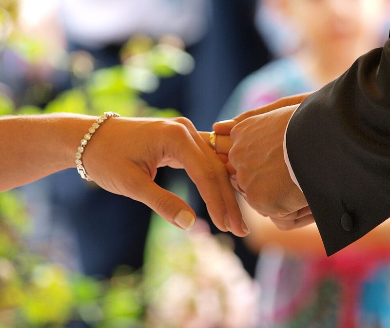 Wearing a Wedding Ring on the Ring Finger