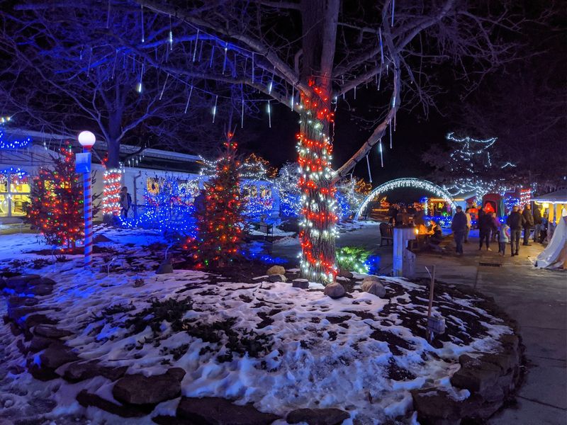 Winter Nights Turn The Grounds Into A Light Show Winter Nights Turn The Grounds Into A Light Show