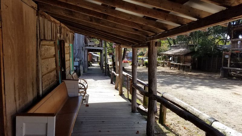 Wooden Storefronts and Hitching Rails Wooden Storefronts and Hitching Rails