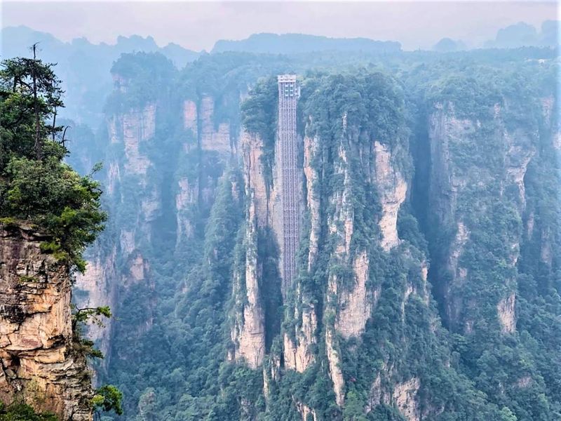 Zhangjiajie's Towering Sandstone Pillars Zhangjiajie's Towering Sandstone Pillars