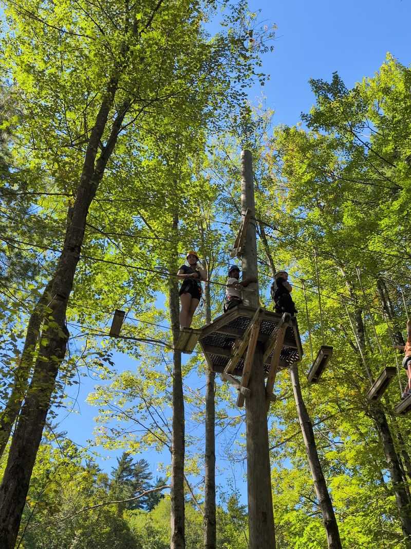 Zip Lines and Treetop Challenges
