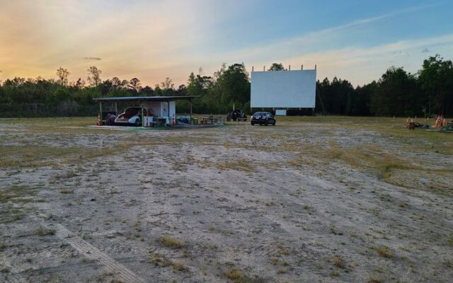 Some Drive-Ins Show Movies, but North Carolina’s Stateline Movie Time in Tabor City Adds a Flea Market, Bonfires, and Camping Too