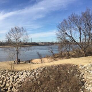 This Oklahoma Riverside Trail Fills a Whole Day With Arkansas River Views, Outdoor Art, and Smooth, Easy Miles
