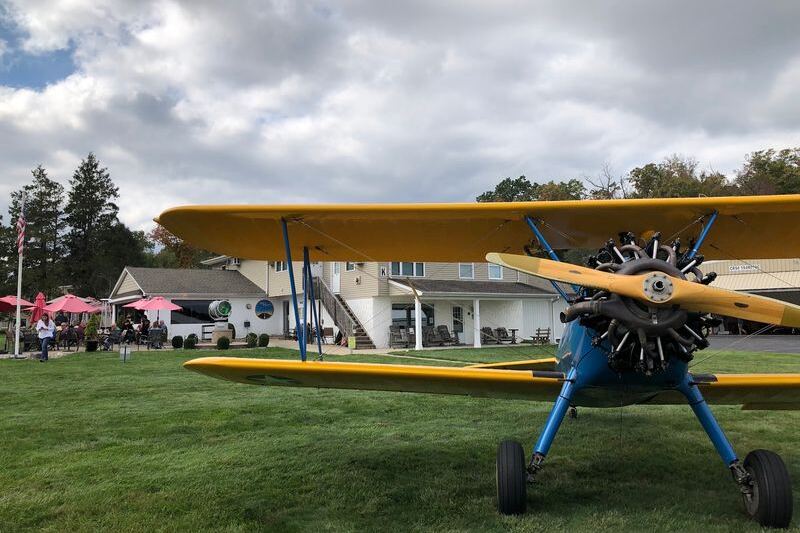While Small Planes Take Off, Sky Café Serves Breakfast in Pittstown, New Jersey