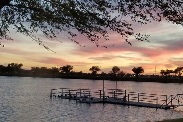 Boat Docks Sit Over Dry Grass at This Oklahoma Lake That Never Filled