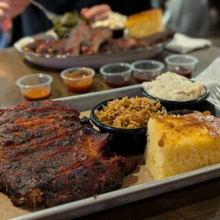 This Massachusetts Barbecue Spot in Marlborough Serves Smoky Brisket and Ribs With a Whole Wall of Hot Sauces