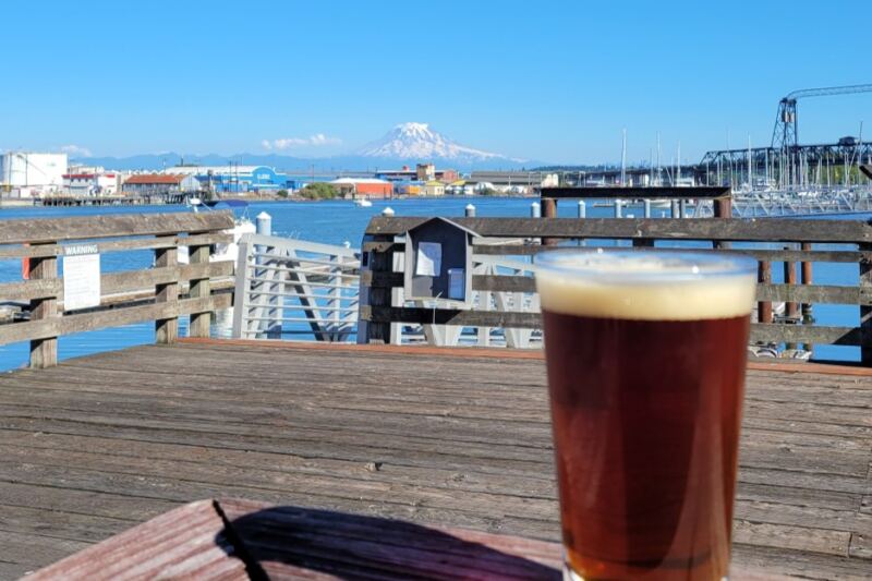 This Washington Waterfront Pub Has Weekend Live Music and Patio Seats With Mount Rainier Views