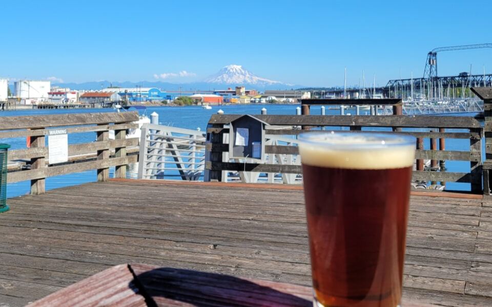 This Washington Waterfront Pub Has Weekend Live Music and Patio Seats With Mount Rainier Views