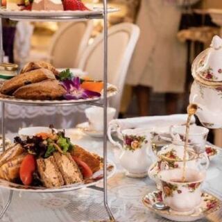 Clotted Cream and Warm Scones Arrive on Tiered Trays at This Proper British Tea Room in Florida