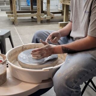 First-Timers Shape Their Own Clay Mugs On The Wheel At This Small Illinois Pottery Studio