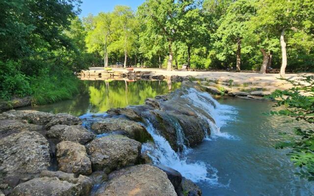 Chickasaw National Recreation Area Near Sulphur Is Where Flat Oklahoma Turns Into Clear Springs and Bison