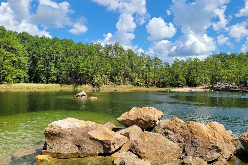 Tucked in the Texas Pines, This Old Quarry Lagoon Lets You Float All Day at Your Own Picnic Site