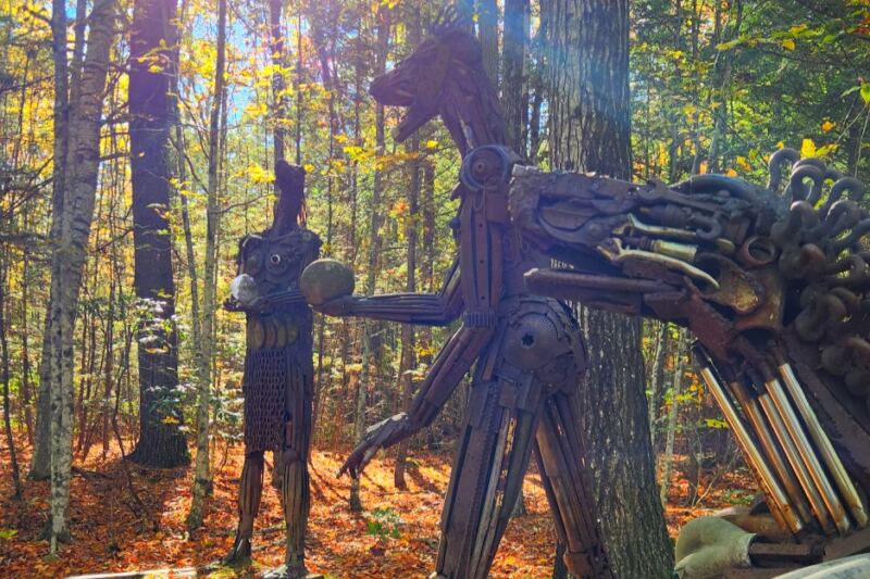 This Free New Hampshire Art Park Hides 100 Sculptures in the Woods