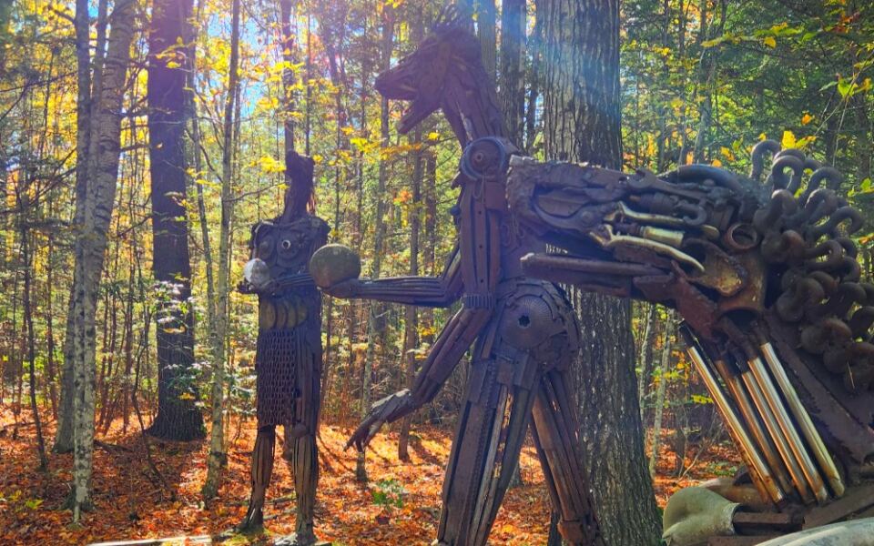 This Free New Hampshire Art Park Hides 100 Sculptures in the Woods