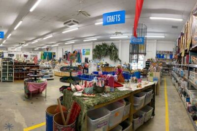 Crafters Go Treasure Hunting Through Donated Scraps and $1 Knitting Needles at This North Carolina Art Shop
