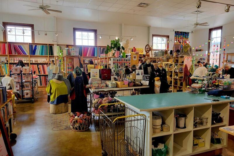 This Columbus Ohio Fabric Store Stacks Bolts So High Quilters Lose Track Of Time