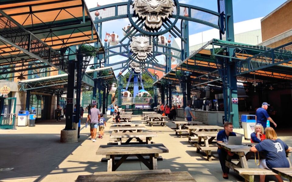 This Detroit Ballpark Has a Ferris Wheel With Giant Baseballs