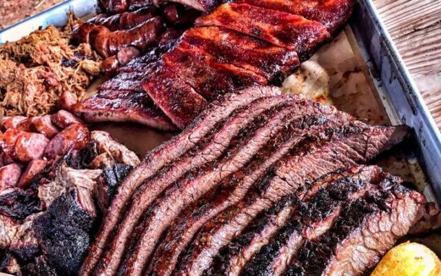 Lines Form Before Opening at This Route 66 Barbecue Stand in Wellston, Oklahoma, for Pit-Smoked Brisket and Ribs