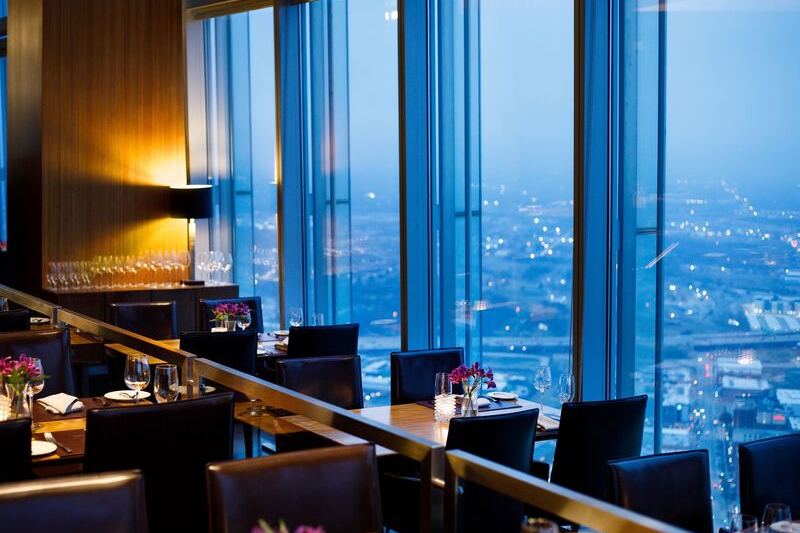 Dinner at Vast Means Watching the Sun Set Over Oklahoma City From the 49th Floor