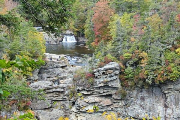 Climb 580 Stairs Through Shady Forest and This North Carolina Waterfall Pays You Back