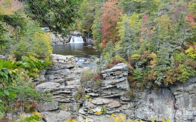 Climb 580 Stairs Through Shady Forest and This North Carolina Waterfall Pays You Back