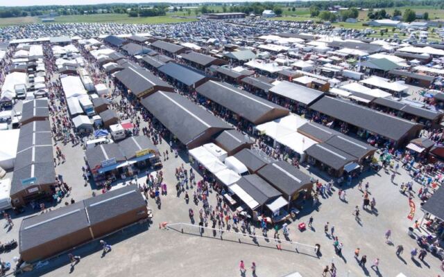 This Sprawling Indiana Flea Market Spreads Hundreds of Vendors Across a Huge Outdoor Lot Each Summer for All-Day Treasure Hunting