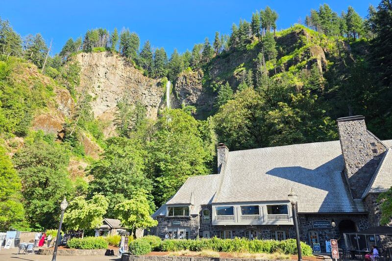 The Oregon Restaurant Where You Eat Lunch on a Terrace at the Foot of a 620-Foot Waterfall