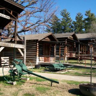 This Oklahoma Village Brings Pioneer Days to Life With Log Cabins, a Courthouse, and a Jail