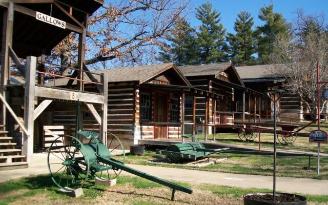 This Oklahoma Village Brings Pioneer Days to Life With Log Cabins, a Courthouse, and a Jail