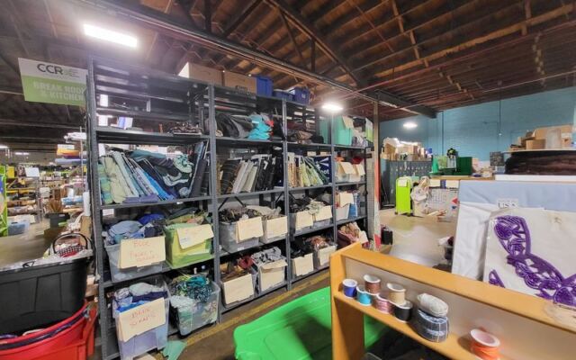 This Illinois Reuse Shop Is a Goldmine of Donated Fabric, Yarn, and Vintage Postcards