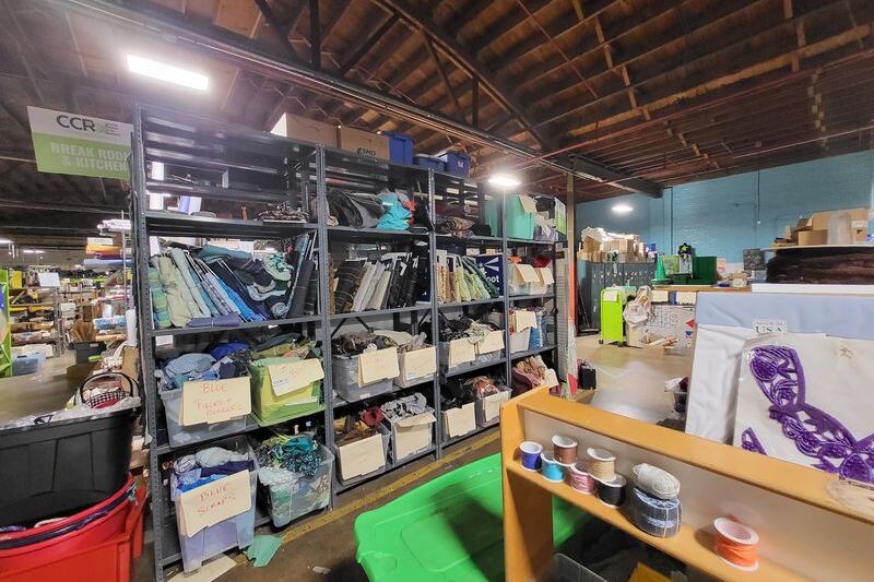 This Illinois Reuse Shop Is a Goldmine of Donated Fabric, Yarn, and Vintage Postcards