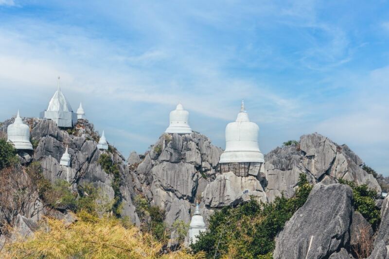 These White Pagodas Appear to Float Above the Mountains of Northern Thailand