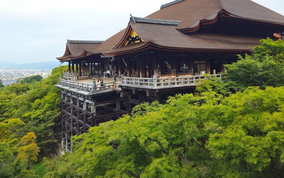 Inside Kiyomizu-dera, Where a Wooden Terrace Opens Over the Hills of Kyoto