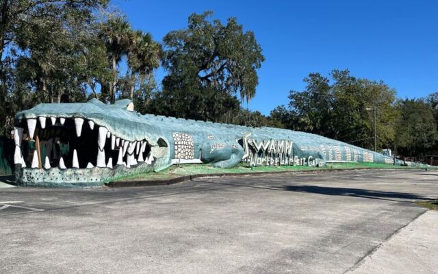 Florida’s Old-School Roadside Gator Park Near Christmas Still Lets You Hold a Baby Alligator