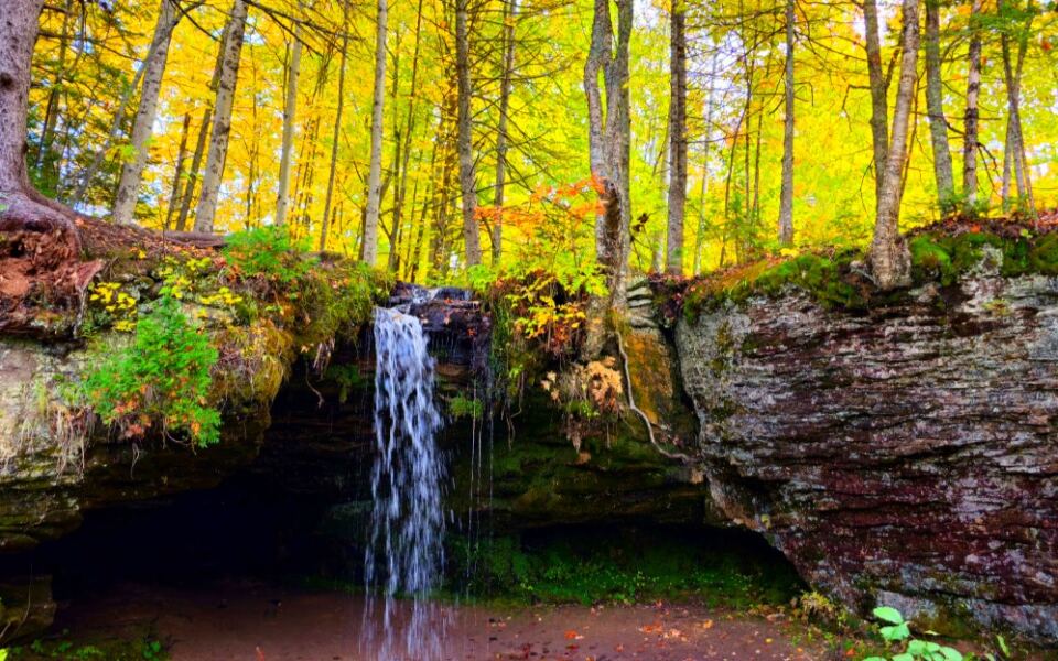 13 Michigan Waterfalls Worth the Drive, Including One You Can Walk Behind