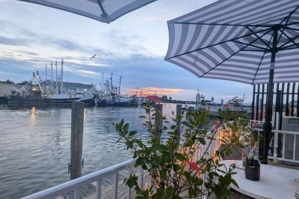 Watch Fishing Boats Cruise Past Your Window While You Eat Seafood in Point Pleasant Beach, New Jersey