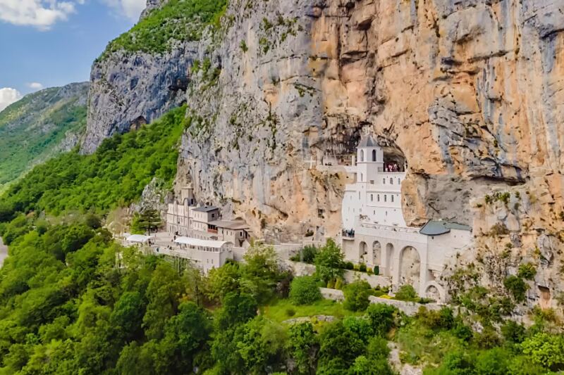 This Montenegrin Monastery Looks Like It Was Built Straight Into a Vertical Cliff