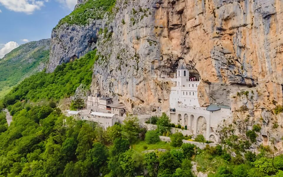This Montenegrin Monastery Looks Like It Was Built Straight Into a Vertical Cliff