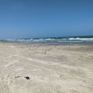 A Five-Minute Boat Ride Takes You to a Quiet Texas Island Beach With No Amenities in Sight