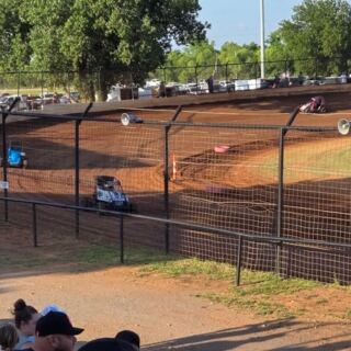 Oklahoma Families Grab Bleacher Seats at This Red Clay Dirt Track Every Saturday Night