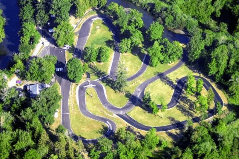 Oregon Racers of Every Skill Level Get Humbled on the Hairpin Turns of This Massive Go-Kart Track