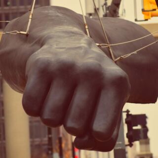 This Giant 24-Foot Fist in Downtown Detroit Honors Boxing Legend Joe Louis