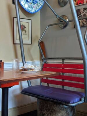 This New Hampshire Café Has a Ski Chairlift Inside and Brisket on the Menu