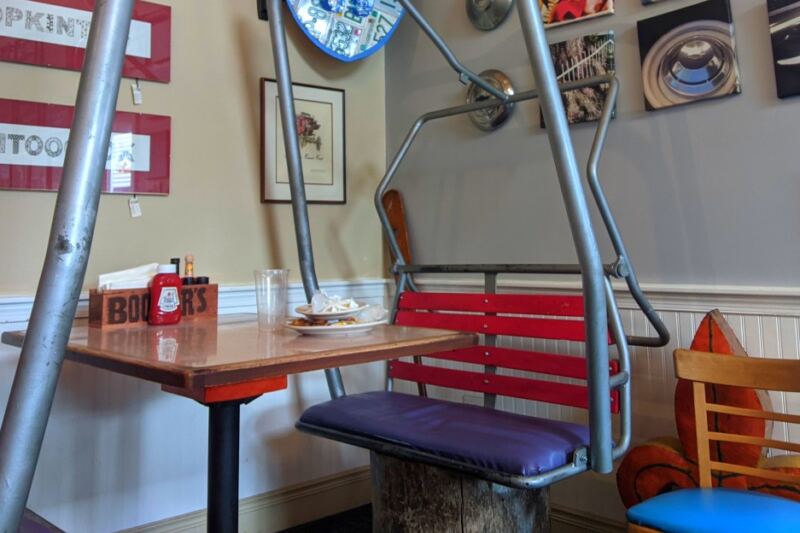 This New Hampshire Café Has a Ski Chairlift Inside and Brisket on the Menu