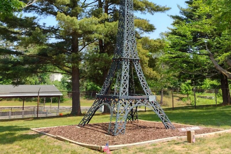 This Tiny Michigan Town Has Its Own Eiffel Tower Made From Old Bed Frames