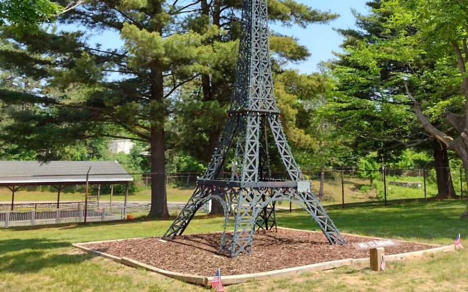 This Tiny Michigan Town Has Its Own Eiffel Tower Made From Old Bed Frames